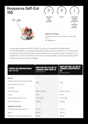 Pile za pod Husqvarna Soff-Cut® 150