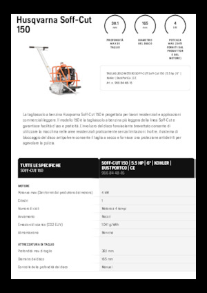 Pile za pod Husqvarna Soff-Cut® 150