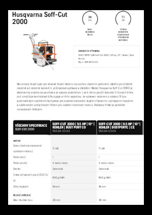 Pile za pod Husqvarna Soff-Cut® 2000