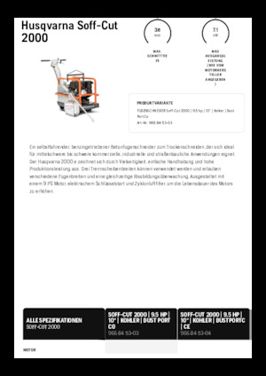 Pile za pod Husqvarna Soff-Cut® 2000