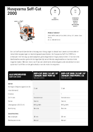 Pile za pod Husqvarna Soff-Cut® 2000