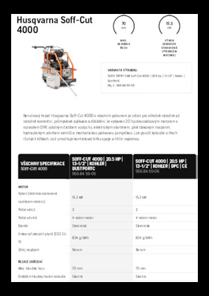 Pile za pod Husqvarna Soff-Cut® 4000