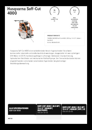 Pile za pod Husqvarna Soff-Cut® 4000