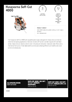 Pile za pod Husqvarna Soff-Cut® 4000