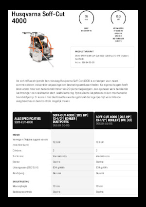 Pile za pod Husqvarna Soff-Cut® 4000