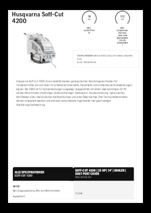 Pile za pod Husqvarna Soff-Cut® 4200