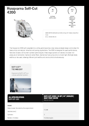 Pile za pod Husqvarna Soff-Cut® 4200