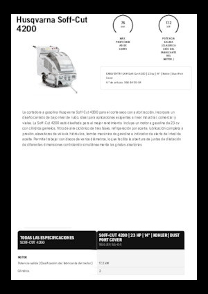 Pile za pod Husqvarna Soff-Cut® 4200