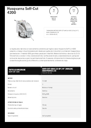 Pile za pod Husqvarna Soff-Cut® 4200