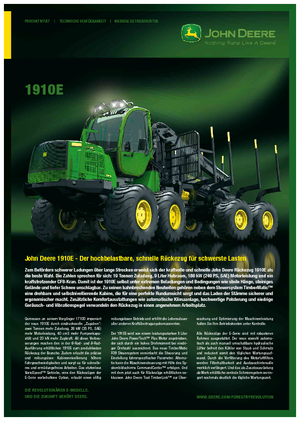 Šumski specijalni traktori John Deere 1910 E