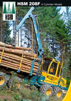 Šumski specijalni traktori HSM 208 F 9 to