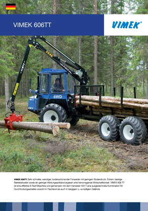 Šumski specijalni traktori Vimek 606 TT