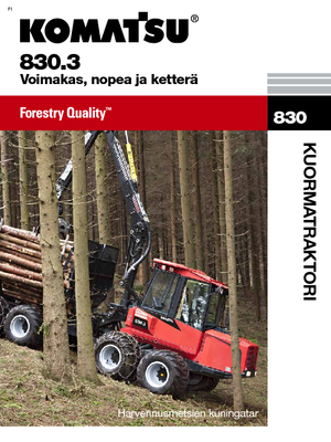 Šumski specijalni traktori Komatsu 830.3