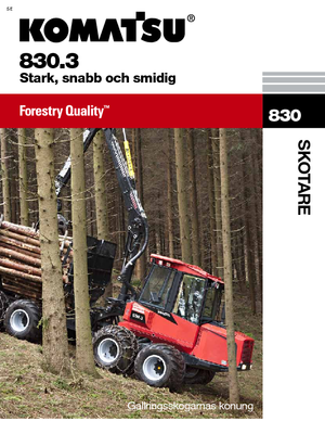 Šumski specijalni traktori Komatsu 830.3