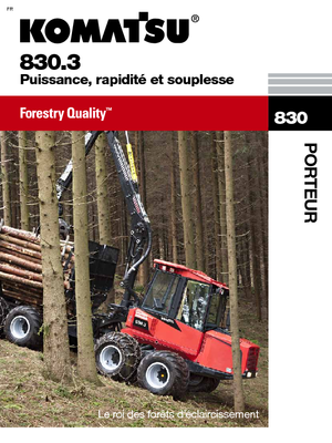Šumski specijalni traktori Komatsu 830.3