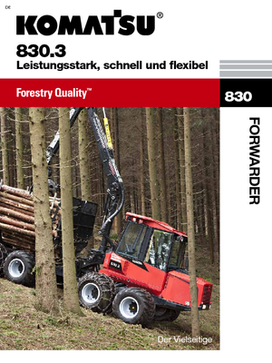 Šumski specijalni traktori Komatsu 830.3