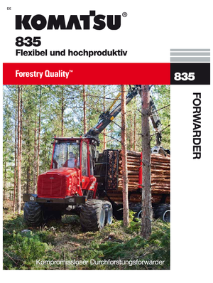 Šumski specijalni traktori Komatsu 835