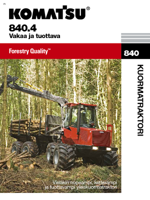 Šumski specijalni traktori Komatsu 840.4