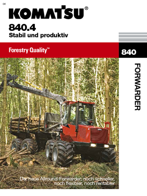 Šumski specijalni traktori Komatsu 840.4