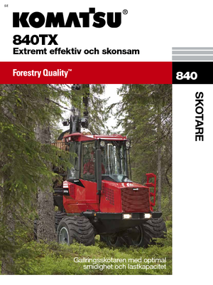 Šumski specijalni traktori Komatsu 840 TX