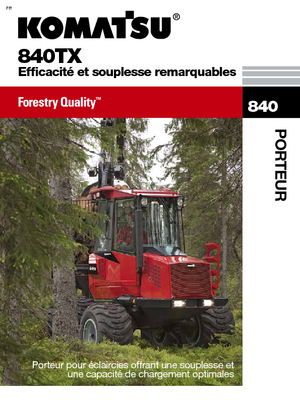 Šumski specijalni traktori Komatsu 840 TX