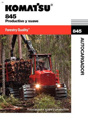 Šumski specijalni traktori Komatsu 845