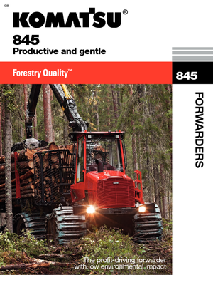 Šumski specijalni traktori Komatsu 845