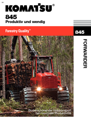 Šumski specijalni traktori Komatsu 845