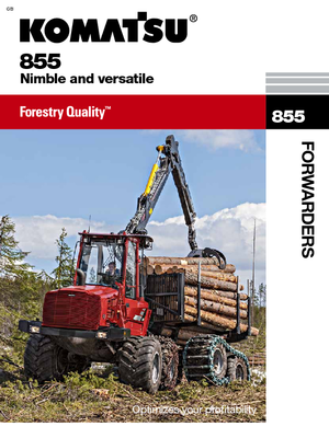 Šumski specijalni traktori Komatsu 855 6WD