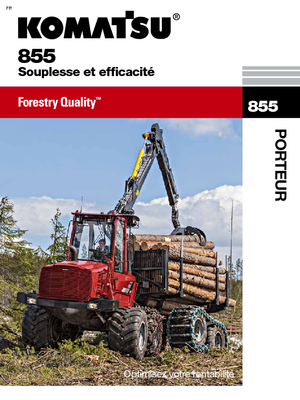 Šumski specijalni traktori Komatsu 855 6WD