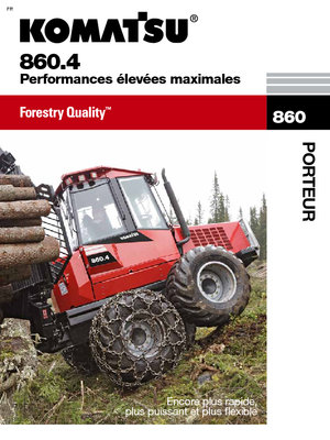 Šumski specijalni traktori Komatsu 860.4