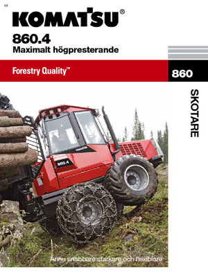 Šumski specijalni traktori Komatsu 860.4