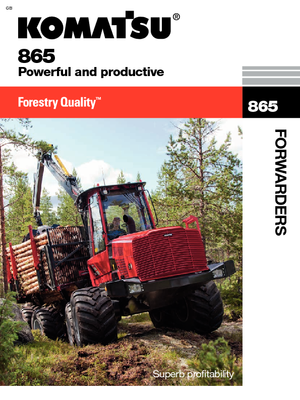 Šumski specijalni traktori Komatsu 865 8WD