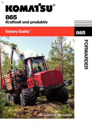 Šumski specijalni traktori Komatsu 865 8WD