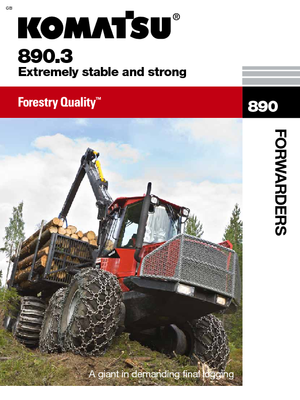 Šumski specijalni traktori Komatsu 890.3