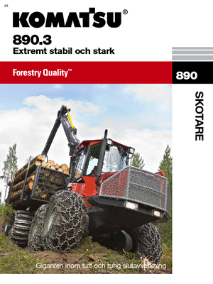 Šumski specijalni traktori Komatsu 890.3