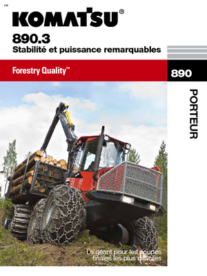 Šumski specijalni traktori Komatsu 890.3