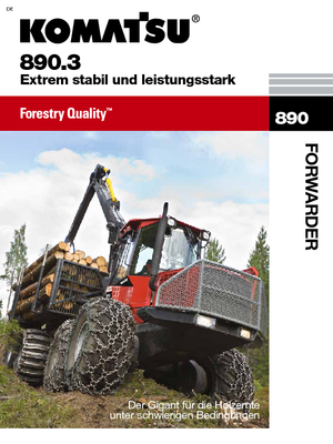 Šumski specijalni traktori Komatsu 890.3