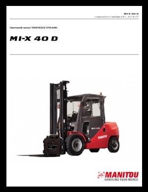 Dizelski viljuškari Manitou MI-X 40 D