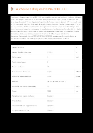 Prednje montirane kosilice - disk bez kondicionera Pronar PDF 300 C