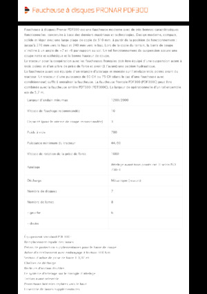 Prednje montirane kosilice - disk bez kondicionera Pronar PDF 300