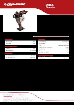 Nabijači na benzin i dizel Dynapac DR6X 