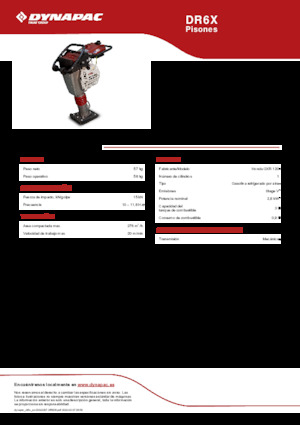 Nabijači na benzin i dizel Dynapac DR6X 