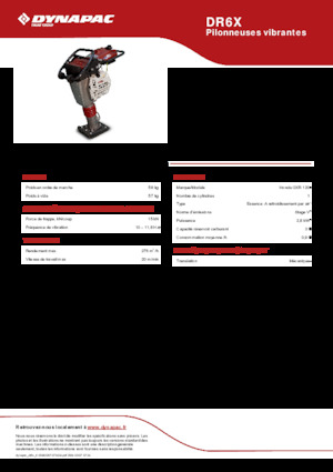 Nabijači na benzin i dizel Dynapac DR6X 