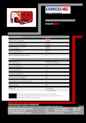 Benzinski generatori struje Endress ESE 1006 DHG-GT ES ISO Duplex