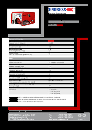 Benzinski generatori struje Endress ESE 1006 HG-GT ES ISO Duplex