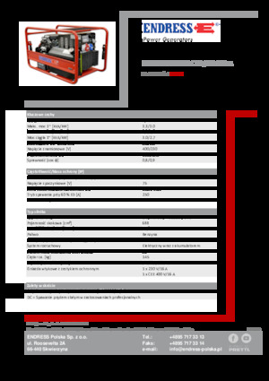 Benzinski generatori struje Endress ESE 1006 SDHS-DC ES / 30-300 A