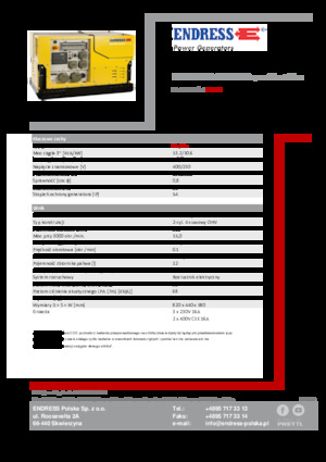 Benzinski generatori struje Endress ESE 1308 DBG ES DIN Super Silent Plus