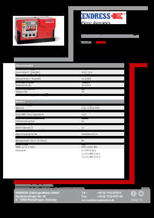 Benzinski generatori struje Endress ESE 1308 DBG ES ISO Duplex Silent