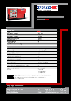 Benzinski generatori struje Endress ESE 1308 DBG ES ISO Duplex Silent